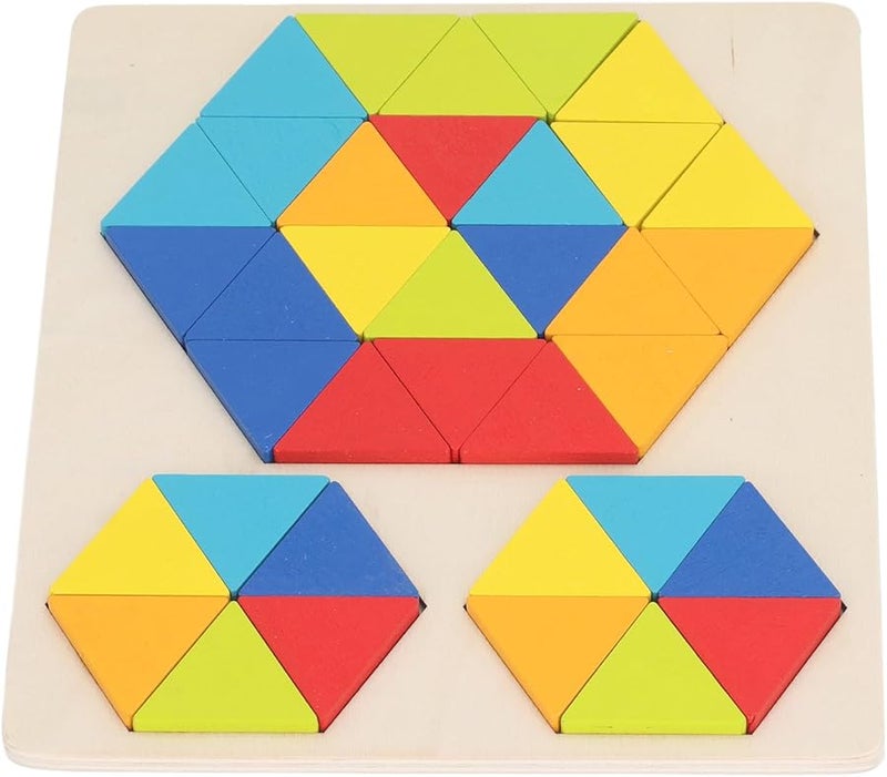 أحجية خشبية بأشكال هندسية - لعبة تعليمية لتنمية المهارات المكانية للأطفال - Image 3